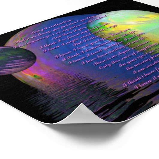 Gedicht van de manen poster (Hoek)