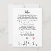 Gedicht van de moderne Moederdag Kaart (Voorkant)