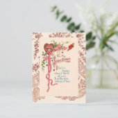 gedicht van de  Valentijn Feestdagenkaart (Staand voorkant)