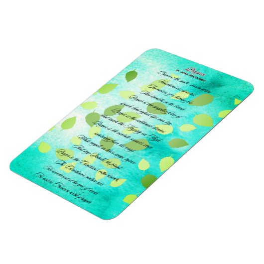 Gedicht van James Montgomery Magneet (Linkerzijde)