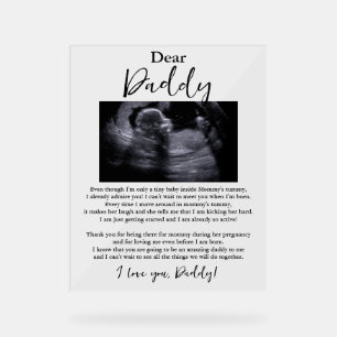 Gedicht van papa Baby Acryl Bord