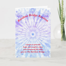 Gedicht: vergoeding van het verlies aan huisdieren kaart