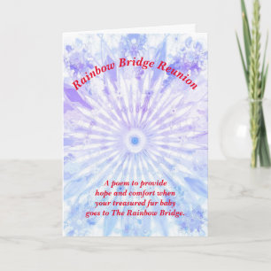 Gedicht: vergoeding van het verlies aan huisdieren kaart