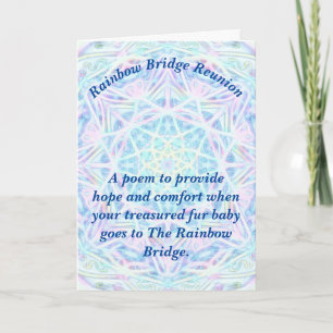 Gedicht: vergoeding van het verlies aan huisdieren kaart