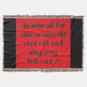 Gedicht voor een geliefde gemengde kleuren fancy s deken