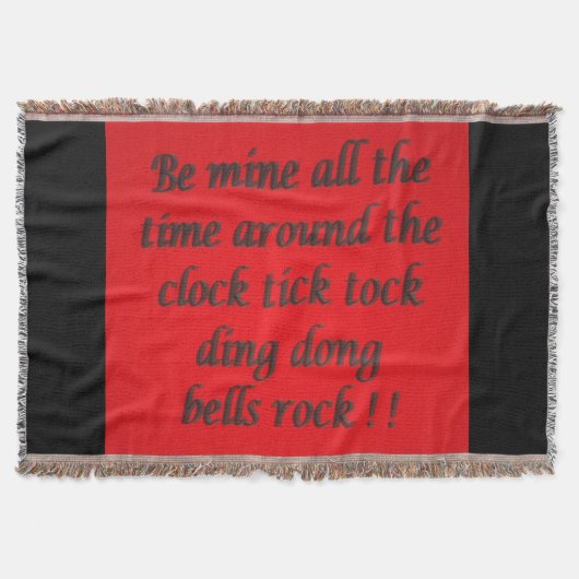 Gedicht voor een geliefde gemengde kleuren fancy s deken (Voorkant)