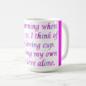 Gedicht voor een geliefde gemengde kleuren fancy s koffiemok (Voorkant rechts)