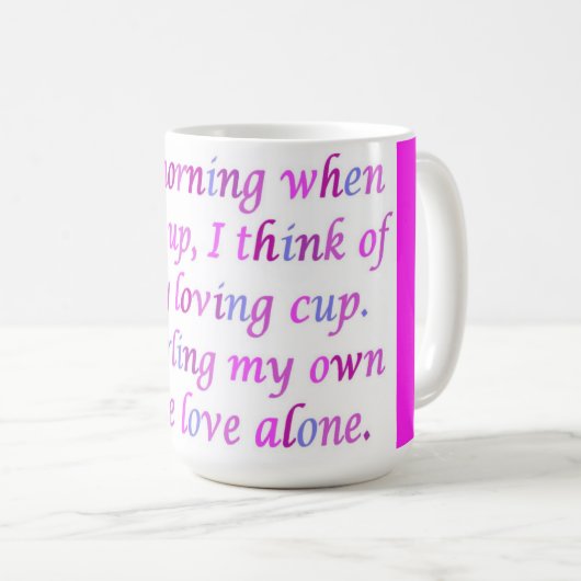 Gedicht voor een geliefde gemengde kleuren fancy s koffiemok (Voorkant rechts)