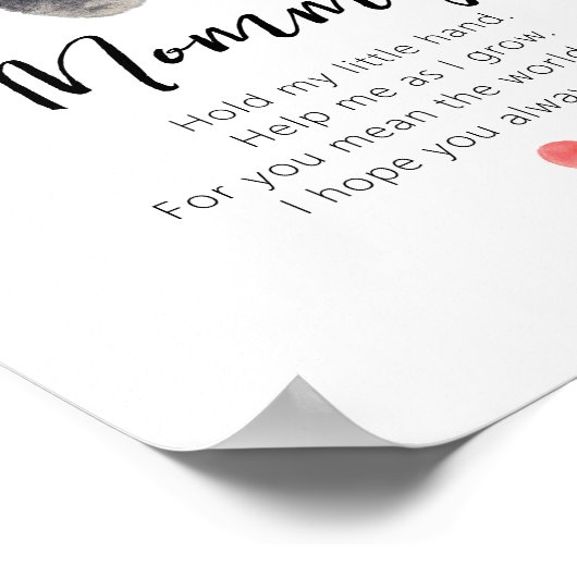 Gedicht voor mama poster (Hoek)