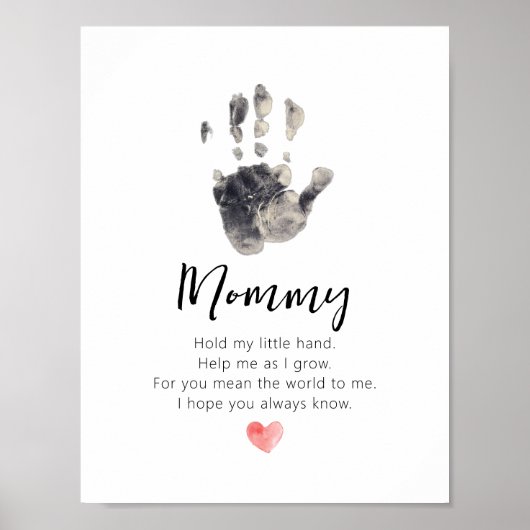 Gedicht voor mama poster (Voorkant)