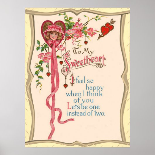 Gedicht Voor Mijn Liefste Poster (Voorkant)