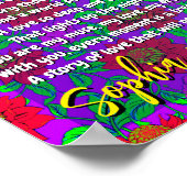 Gedicht voor zus | Gepersonaliseerde Gift Poster P (Hoek)