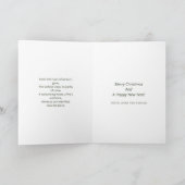 Gedicht Waterverf Scandi Winter Kerstkrans Feestdagen Kaart (Binnen)