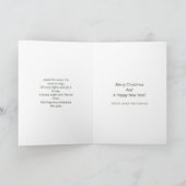 Gedicht Witte Rode Barrow Greenery Pine Kerstboom Feestdagen Kaart (Binnen)