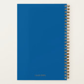 "Gedichten" Gedichtenjournaal in blauw & goud Notitieboek (Achterkant)