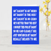 gedichten voor papa op Vaderdag Kaart (Gele Bloem)