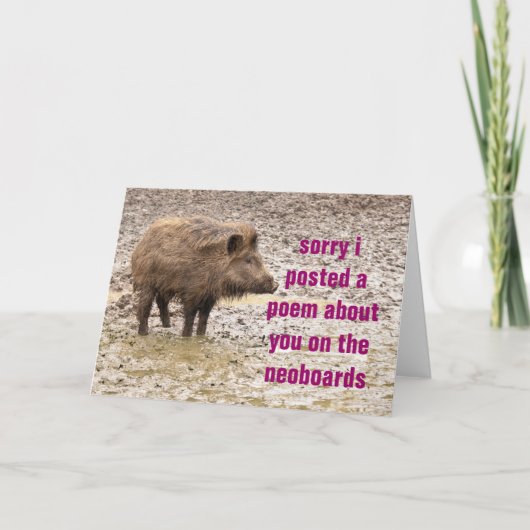 gedichtenexcuses kaart (Voorkant)