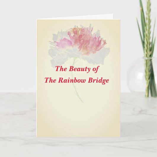 Gedichtenreünie bij de Regenboogbrug gevouwen Kaar Kaart (Voorkant)