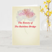 Gedichtenreünie bij de Regenboogbrug gevouwen Kaar Kaart (Gele Bloem)