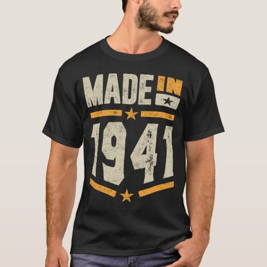 Gediend in 1941, Birthday Gift T-shirt (Voorkant)