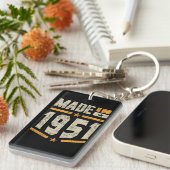 Gediend in 1951, Birthday Gift Sleutelhanger (Voorkant Rechts)