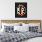 Gediend in 1959, Birthday Gift Canvas Afdruk (Insitu (Slaapkamer))