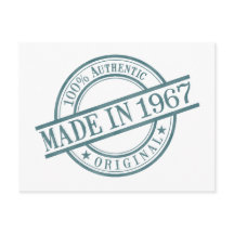 Gediend in 1967, geboortejaar rond rubberstempel L