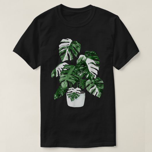 Gedifferentieerd Monstera Deliciosa Variegata Hous T-shirt (Design voorkant)