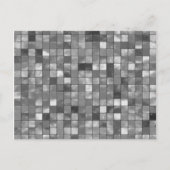 Gedifferentieerd zwart-wit tapijtpatroon briefkaart (Voorkant)