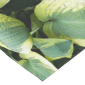 Gedifferentieerde Hosta Leaves Floral Korte Tafelloper (Hoek)