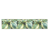 Gedifferentieerde Hosta Leaves Floral Korte Tafelloper (Horizontaal)