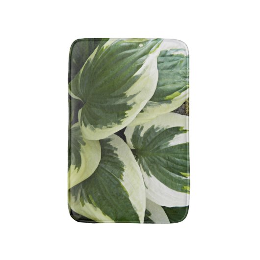 Gedifferentieerde Hosta Plant Middelgrote Floral Badmat (Voorkant Verticaal)