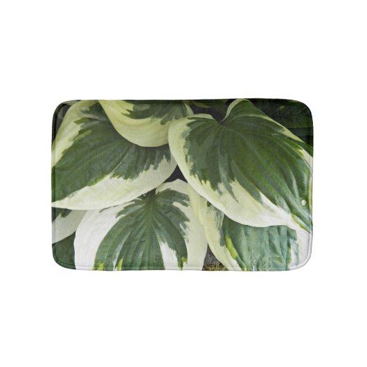 Gedifferentieerde Hosta Plant Middelgrote Floral Badmat (Voorkant)
