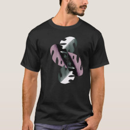 Gedifferentieerde Monstera Houseplant Plant Roze T-shirt