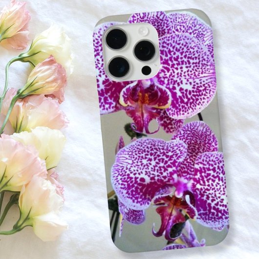 Gedifferentieerde Paarse orchidee close-up foto Case-Mate iPhone Case