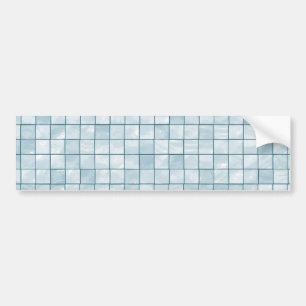 Gedifferentieerde patroonpasta Aqua Tile Bumpersticker