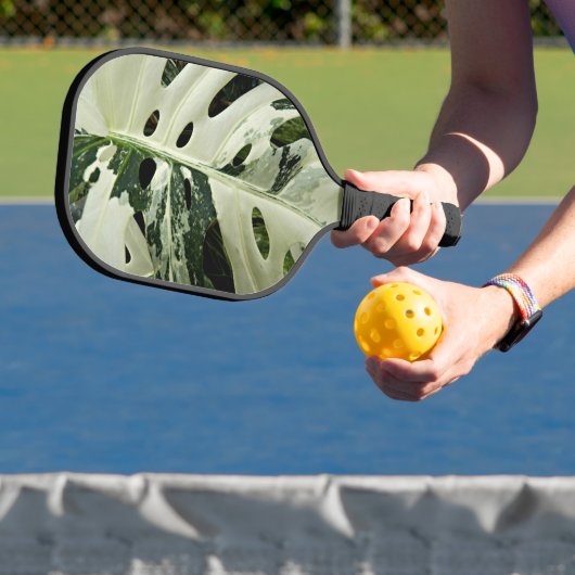 Gedifferentieerde Plant van Monstera Leaf Floral Pickleball Paddle (Insitu)