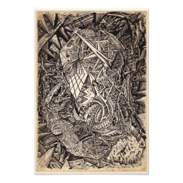 Gediffraceerd (kavervormer) foto afdruk