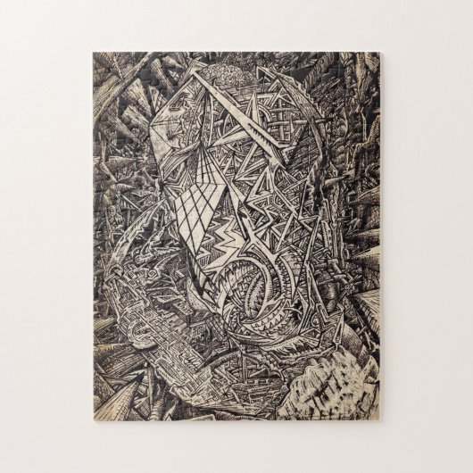 Gediffracteerd (grotbewoner),   legpuzzel (Verticaal)