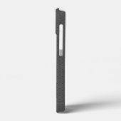 Gedigitaliseerde print van geperforeerd grijs leer Case-Mate iPhone case (Achterkant / Links)
