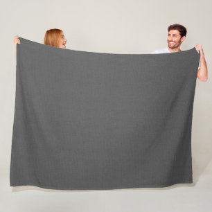 Gedigitaliseerde print van geperforeerd grijs leer fleece deken