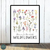 gedijen in het wild | Botanische wilde bloemen Poster