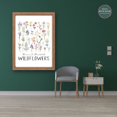 gedijen in het wild | Botanische wilde bloemen Poster