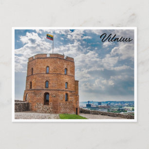 Gediminas-toren in Vilnius, Briefkaart Litouwen