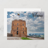 Gediminas-toren in Vilnius, Briefkaart Litouwen (Voorkant / Achterkant)