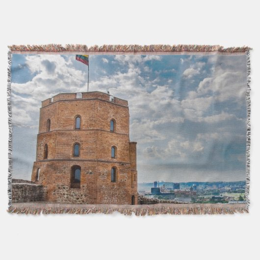 Gediminas-toren in Vilnius, Litouwen Deken (Voorkant)
