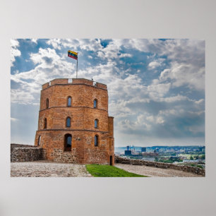 Gediminas-toren in Vilnius, Litouwen Poster