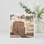 Gediminas toren van Vilnius (Staand voorkant)