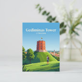 Gediminastoren Litouwen Briefkaart (Staand voorkant)