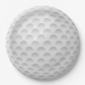 Gedimpeld golfbal patroon papieren bordje (Voorkant)
